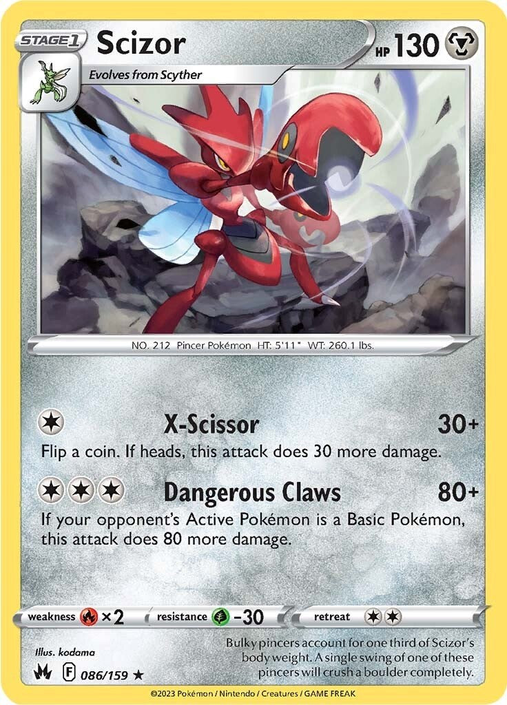 Scizor (086/159) [Sword & Shield: Crown Zenith] | Infinity Cards & Collectibles