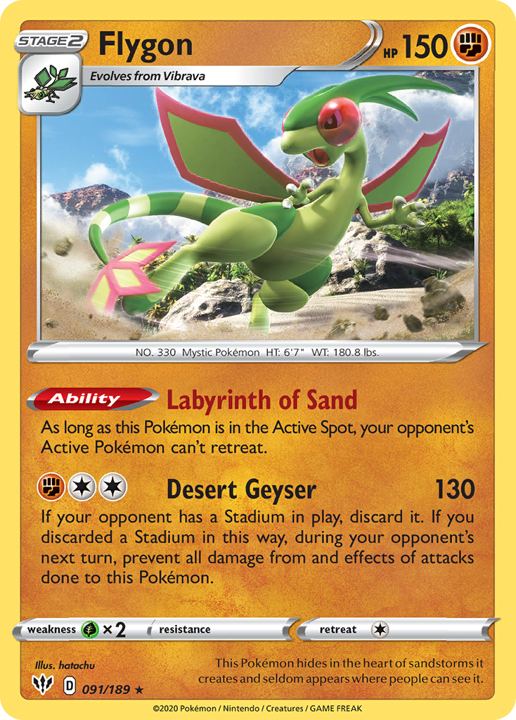Flygon (091/189) [Sword & Shield: Darkness Ablaze] | Infinity Cards & Collectibles