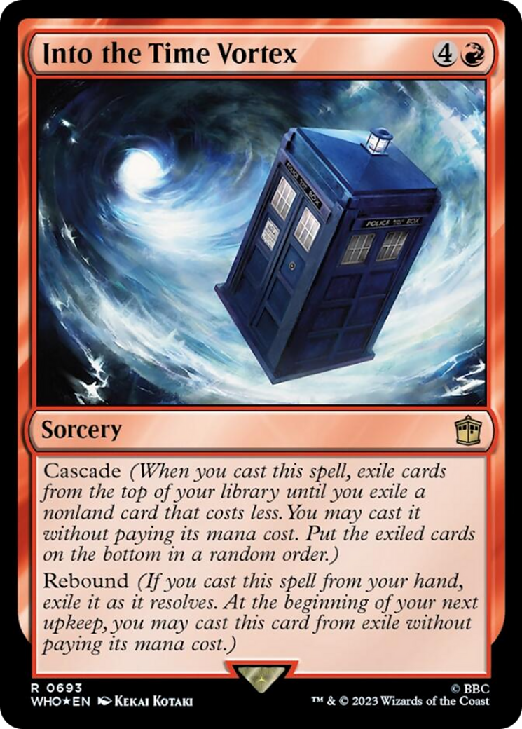 Into the Time Vortex (Surge Foil) [Doctor Who] | Infinity Cards & Collectibles