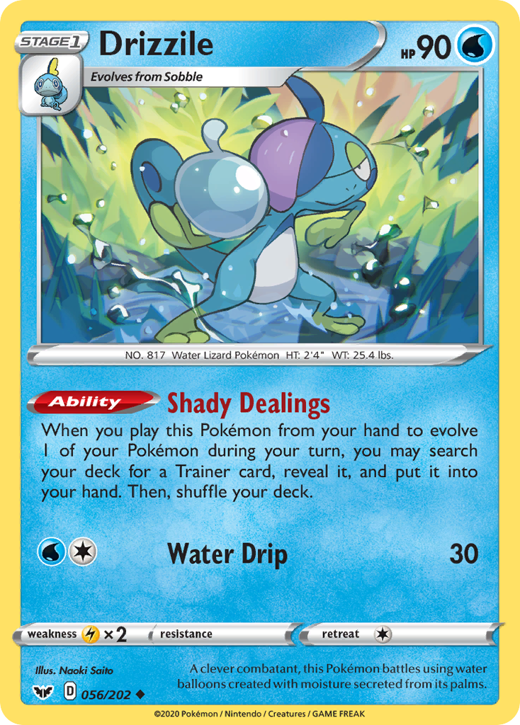 Drizzile (056/202) [Sword & Shield: Base Set] | Infinity Cards & Collectibles
