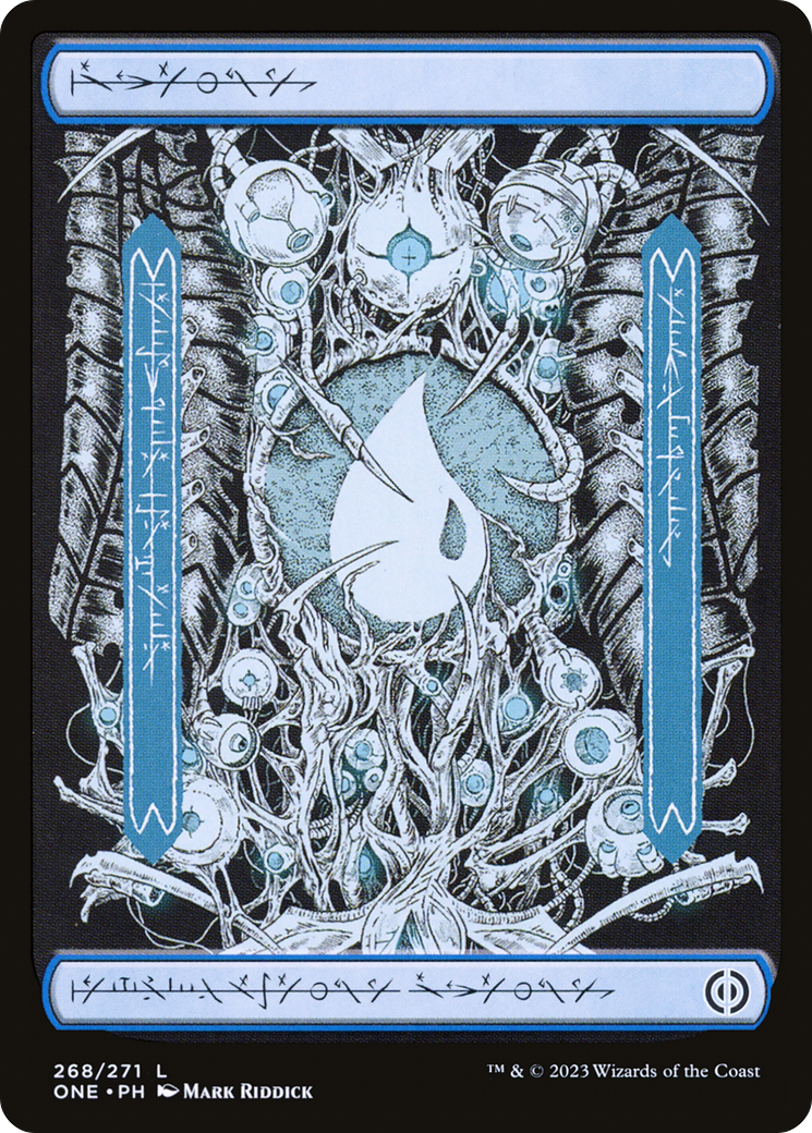 Island (268) (Phyrexian) [Phyrexia: All Will Be One] | Infinity Cards & Collectibles