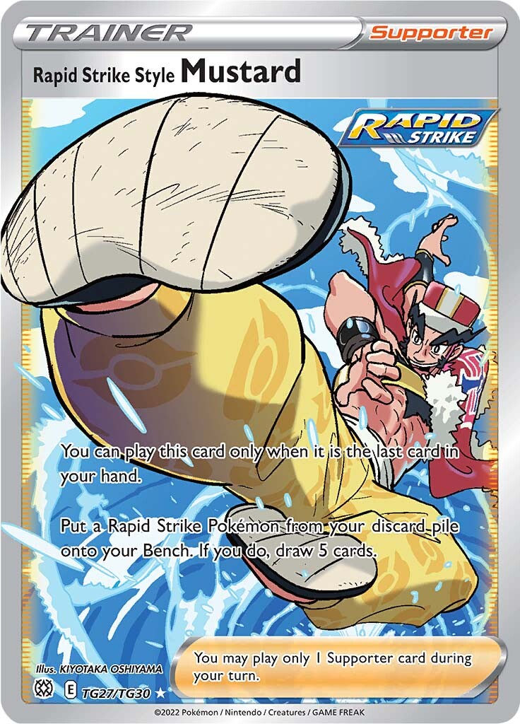 Rapid Strike Style Mustard (TG27/TG30) [Sword & Shield: Brilliant Stars] | Infinity Cards & Collectibles