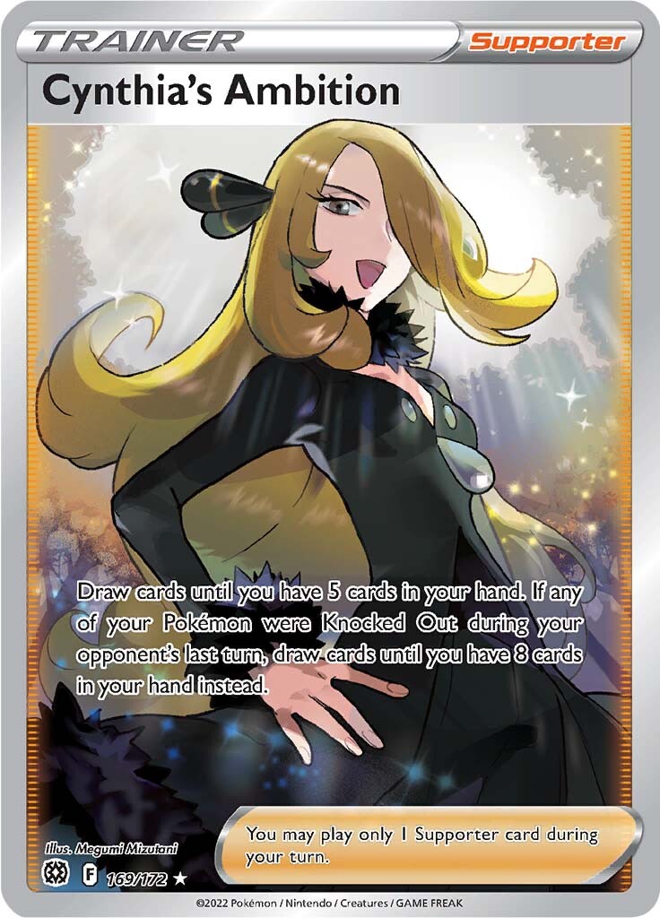 Cynthia's Ambition (169/172) [Sword & Shield: Brilliant Stars] | Infinity Cards & Collectibles