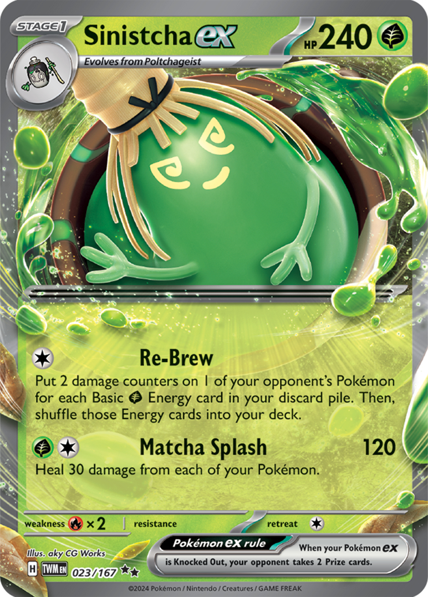 Sinistcha ex (023/167) [Scarlet & Violet: Twilight Masquerade] | Infinity Cards & Collectibles