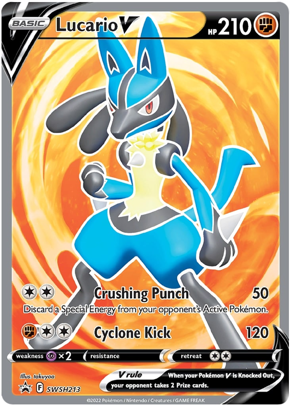Lucario V (SWSH213) [Sword & Shield: Black Star Promos] | Infinity Cards & Collectibles