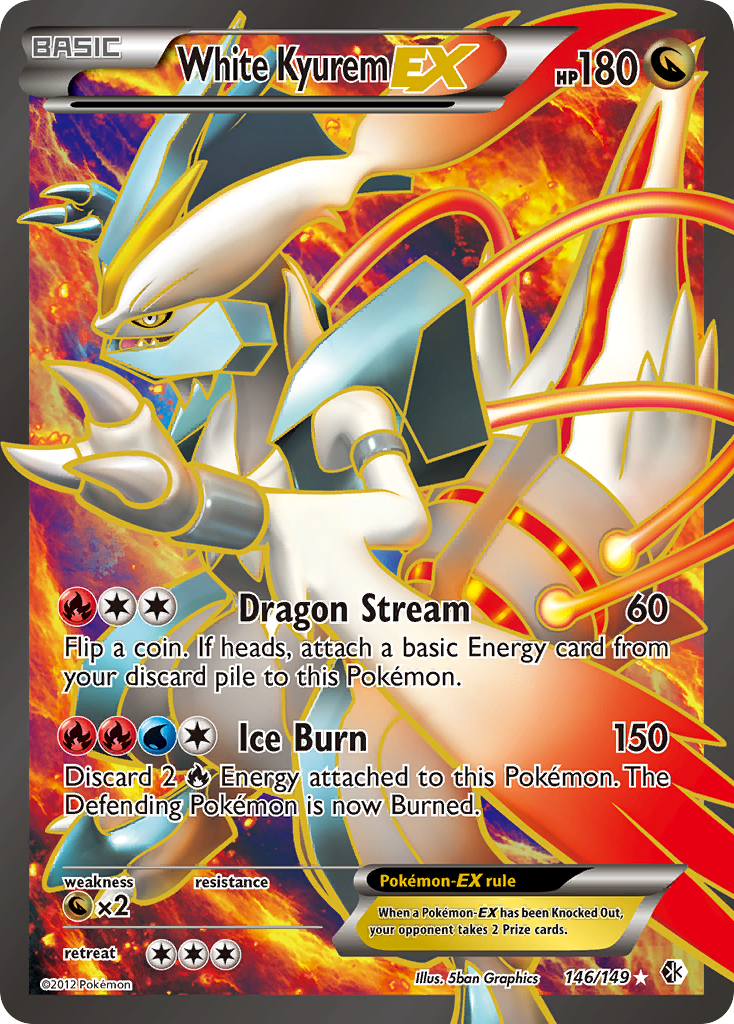 White Kyurem EX (146/149) [Black & White: Boundaries Crossed] | Infinity Cards & Collectibles