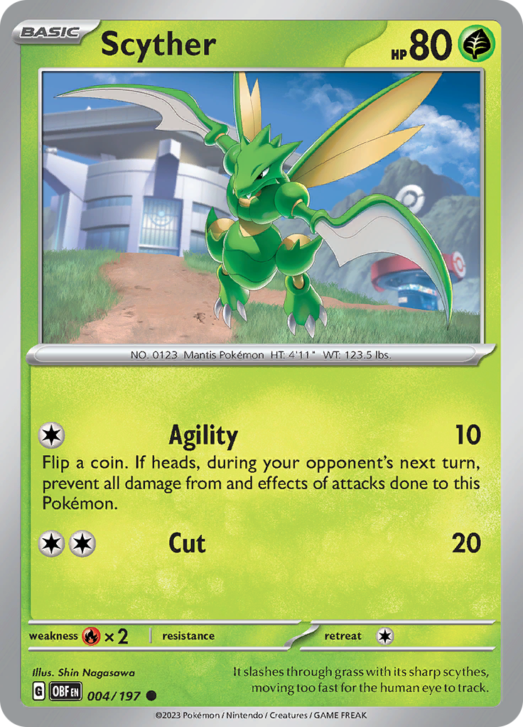 Scyther (004/197) [Scarlet & Violet: Obsidian Flames] | Infinity Cards & Collectibles