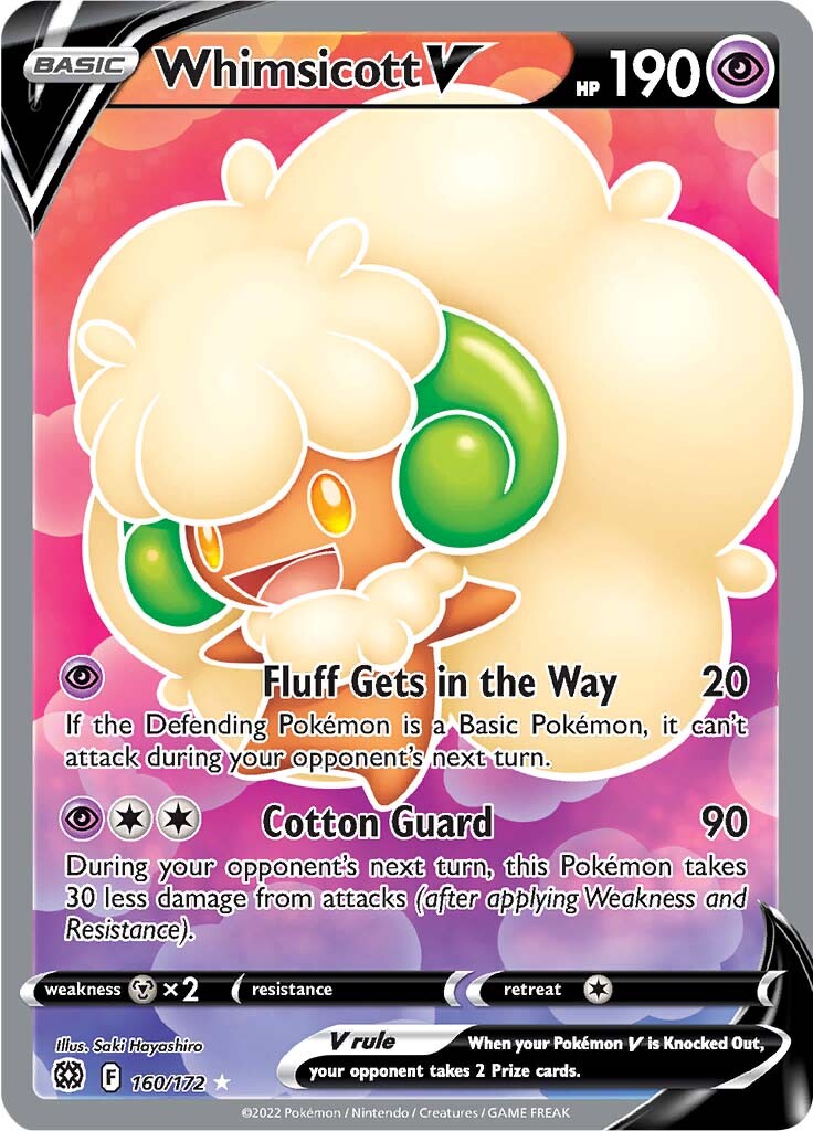 Whimsicott V (160/172) [Sword & Shield: Brilliant Stars] | Infinity Cards & Collectibles