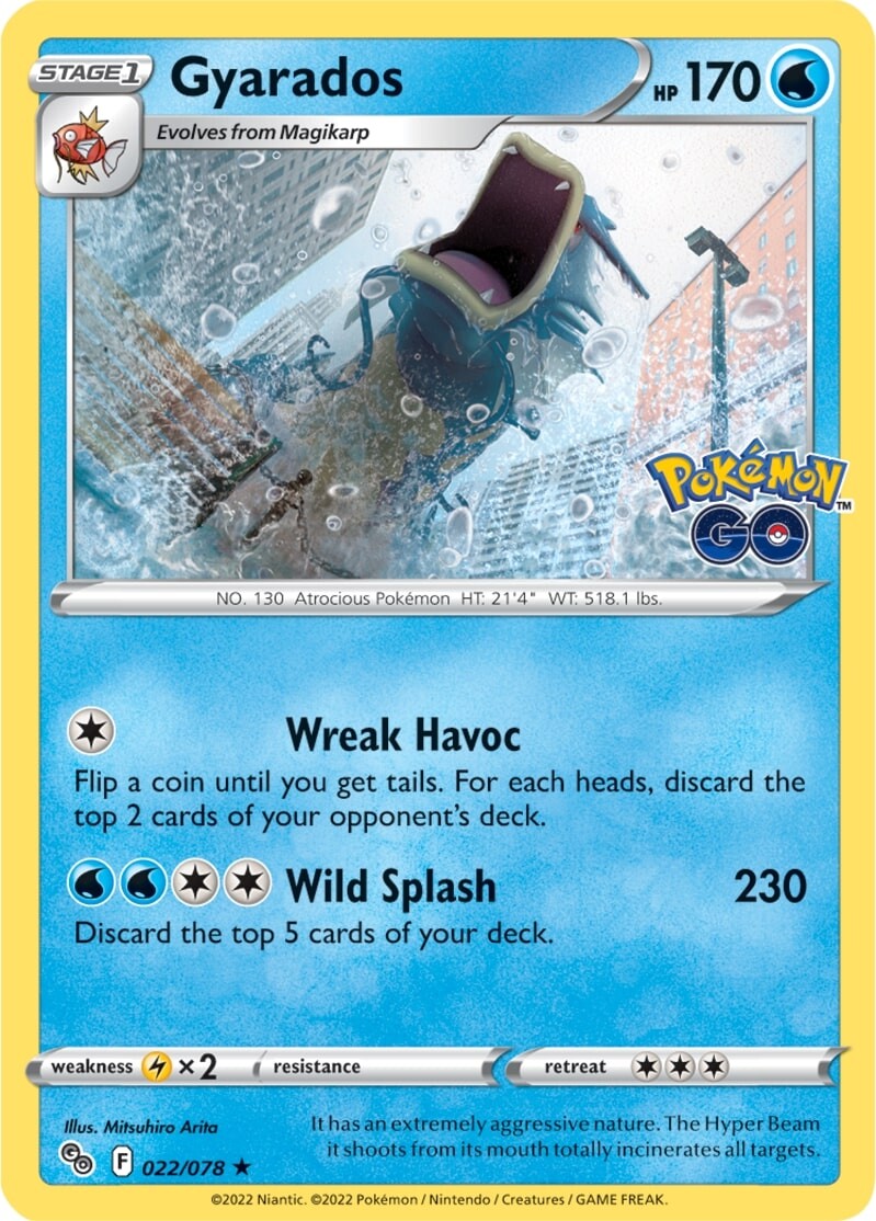 Gyarados (022/078) [Pokémon GO] | Infinity Cards & Collectibles