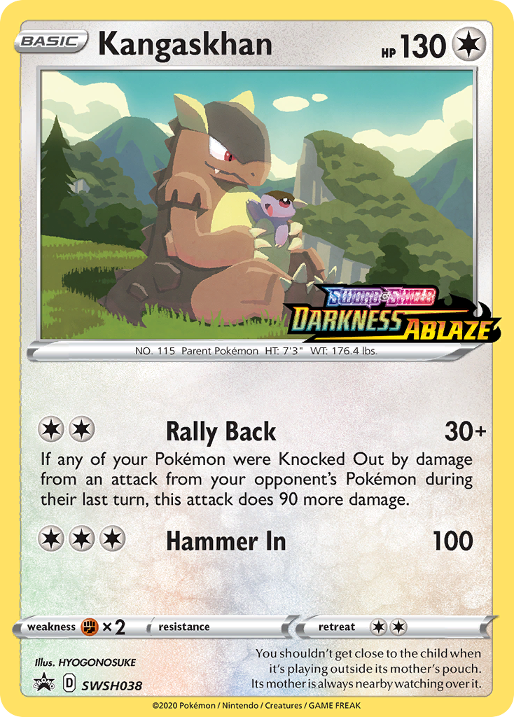 Kangaskhan (SWSH038) (Prerelease Promo) [Sword & Shield: Black Star Promos] | Infinity Cards & Collectibles