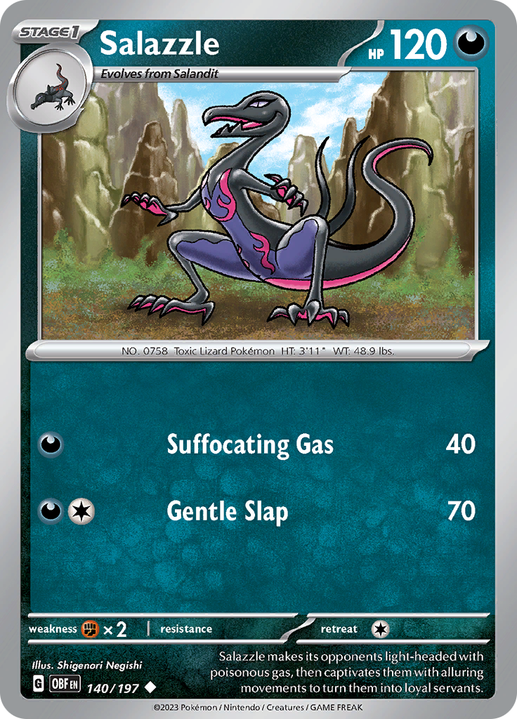 Salazzle (140/197) [Scarlet & Violet: Obsidian Flames] | Infinity Cards & Collectibles