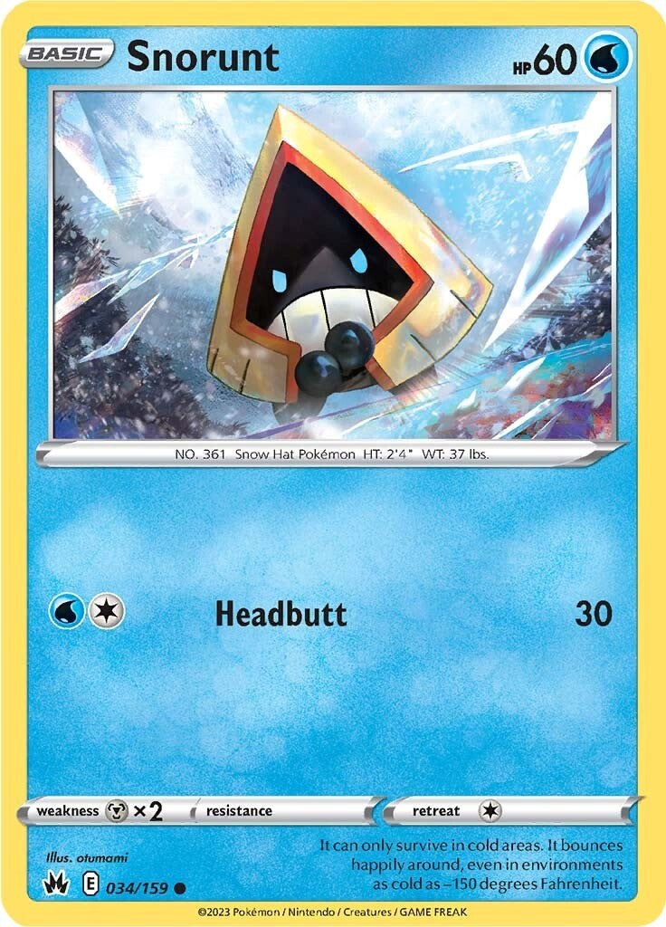Snorunt (034/159) [Sword & Shield: Crown Zenith] | Infinity Cards & Collectibles