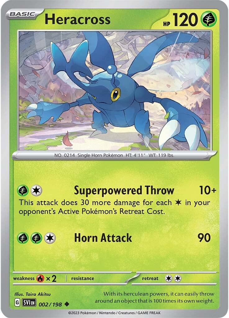 Heracross (002/198) [Scarlet & Violet: Base Set] | Infinity Cards & Collectibles