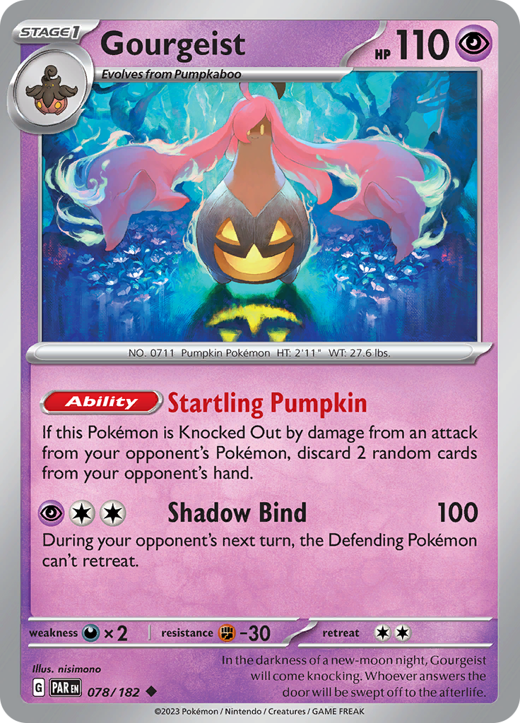 Gourgeist (078/182) [Scarlet & Violet: Paradox Rift] | Infinity Cards & Collectibles