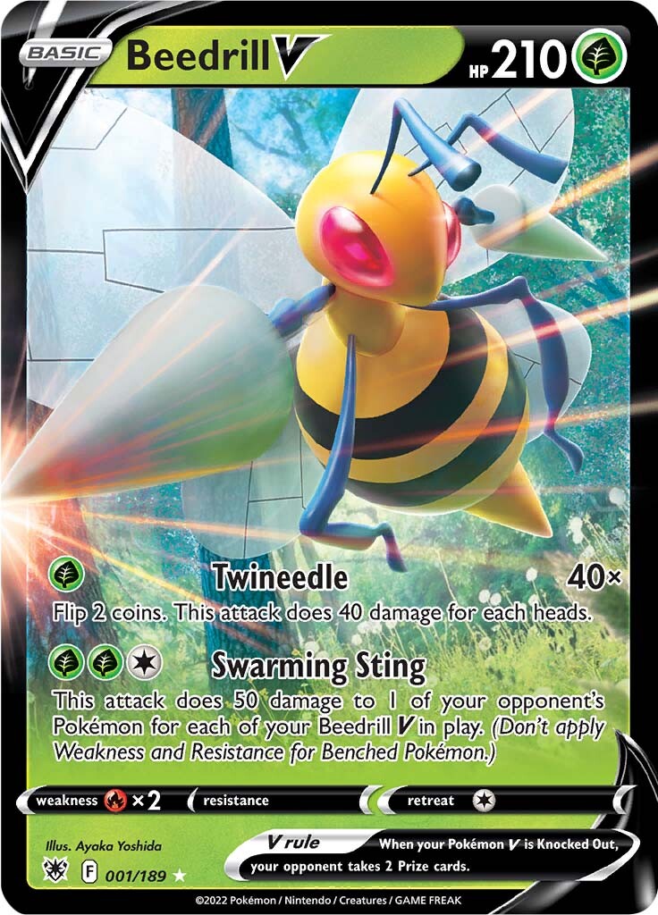 Beedrill V (001/189) [Sword & Shield: Astral Radiance] | Infinity Cards & Collectibles