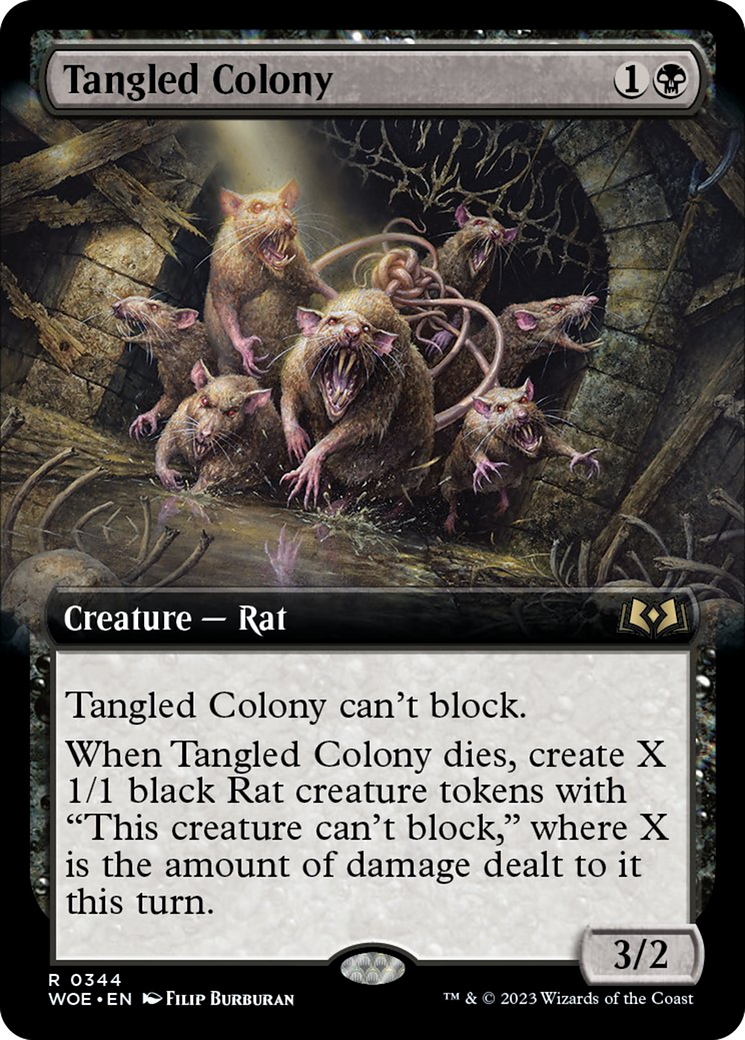Tangled Colony (Extended Art) [Wilds of Eldraine] | Infinity Cards & Collectibles