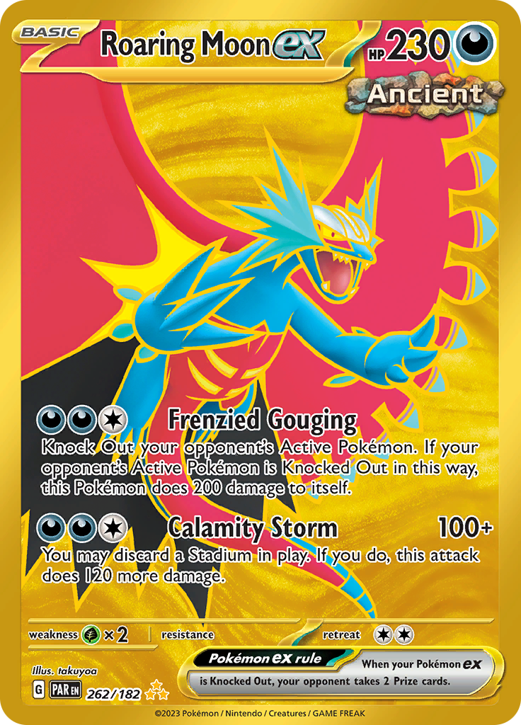 Roaring Moon ex (262/182) [Scarlet & Violet: Paradox Rift] | Infinity Cards & Collectibles