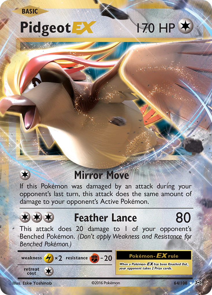 Pidgeot EX (64/108) [XY: Evolutions] | Infinity Cards & Collectibles