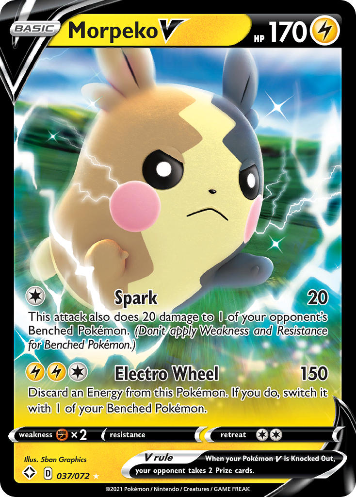 Morpeko V (037/072) [Sword & Shield: Shining Fates] | Infinity Cards & Collectibles