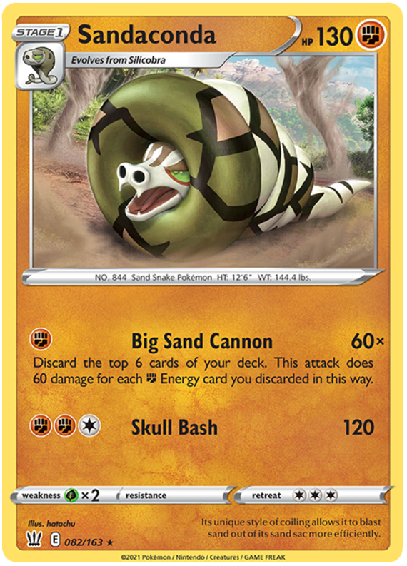 Sandaconda (082/163) [Sword & Shield: Battle Styles] | Infinity Cards & Collectibles