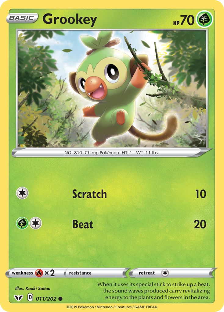 Grookey (011/202) [Sword & Shield: Base Set] | Infinity Cards & Collectibles