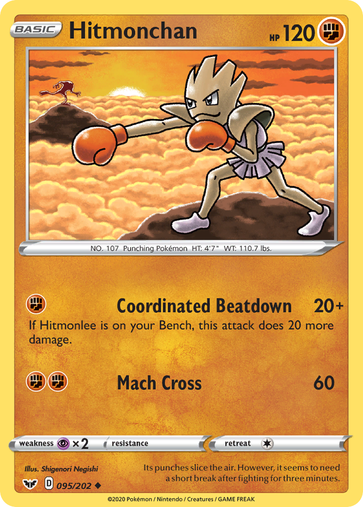 Hitmonchan (095/202) [Sword & Shield: Base Set] | Infinity Cards & Collectibles