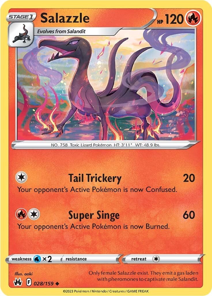 Salazzle (028/159) [Sword & Shield: Crown Zenith] | Infinity Cards & Collectibles