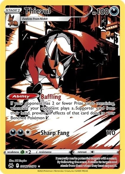 Thievul (GG17/GG70) [Sword & Shield: Crown Zenith] | Infinity Cards & Collectibles
