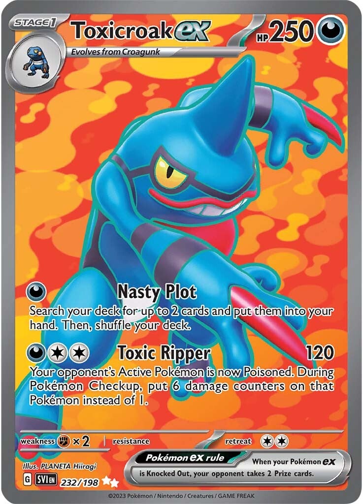 Toxicroak ex (232/198) [Scarlet & Violet: Base Set] | Infinity Cards & Collectibles