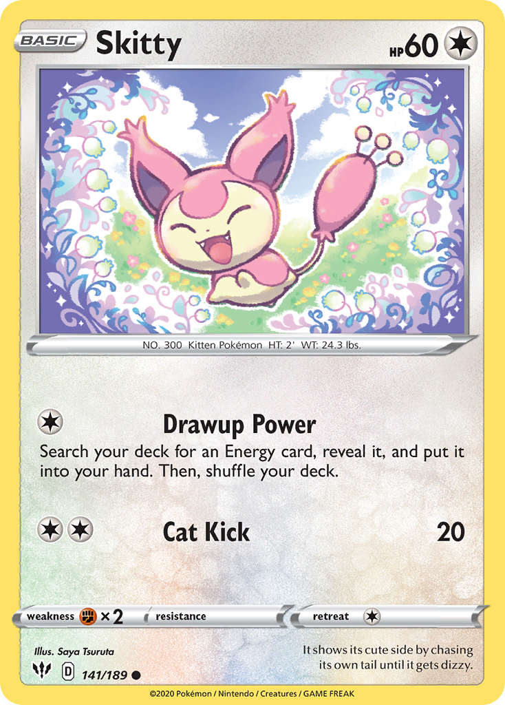 Skitty (141/189) [Sword & Shield: Darkness Ablaze] | Infinity Cards & Collectibles