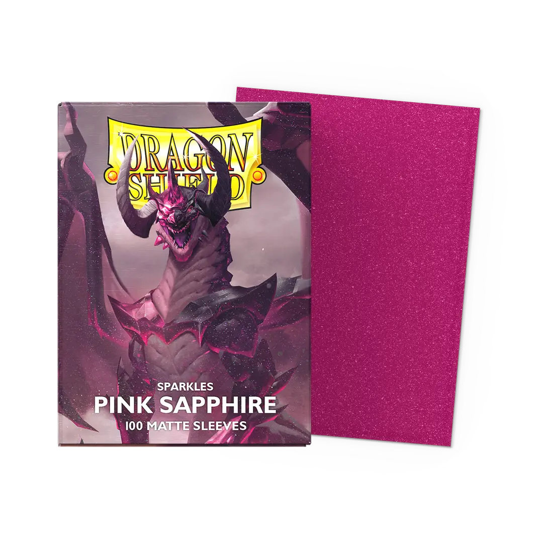 Dragon Shield Sleeves - Sparkles Pink Sapphire 100ct