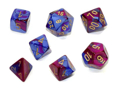 Gemini 7-Die Set - Blue/Purple/Gold
