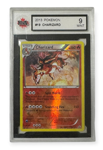 Charizard 19/113 - Legendary Treasures - Reverse Holo Rare - KSA Graded 9