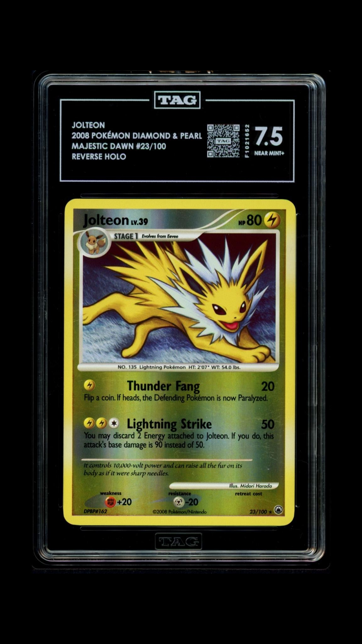 TAG 7.5 Jolteon (23/100) [Diamond & Pearl: Majestic Dawn]