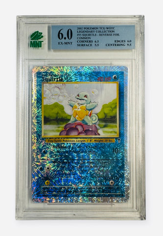 Squirtle - 95/110 - Legendary Collection - Reverse Holo - MNT Graded 6