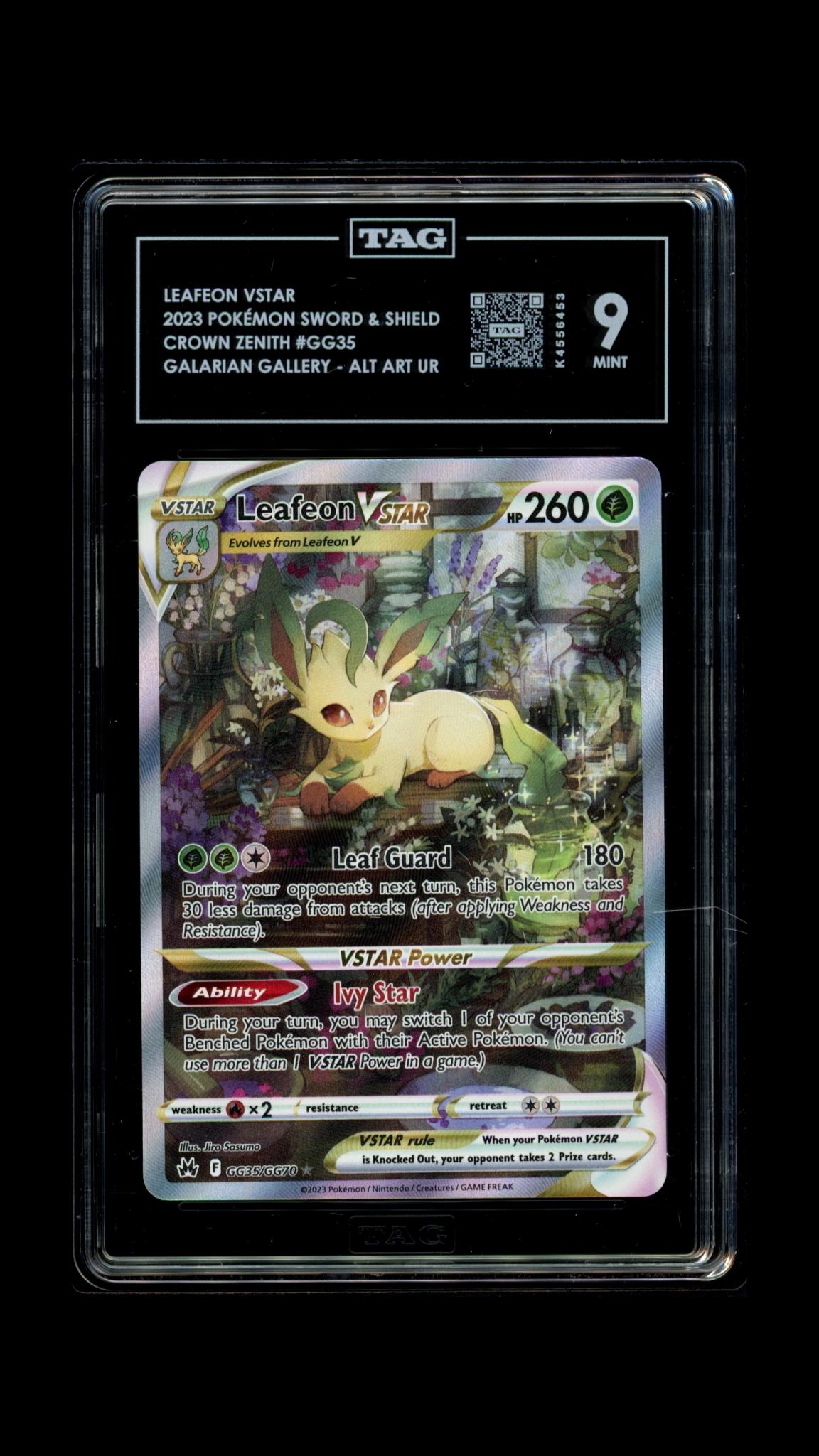 TAG 9 Leafeon Vstar (GG35) [Sword & Shield: Crown Zenith Galarian Gallery]