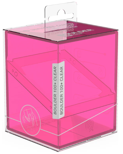 Ultimate Guard Boulder Deck Case - Clear Rhodonite