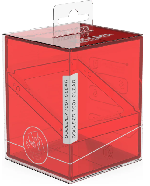 Ultimate Guard Boulder Deck Case - Clear Ruby
