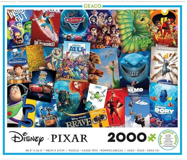 Disney Pixar - Puzzle - 2000PC Movie Posters