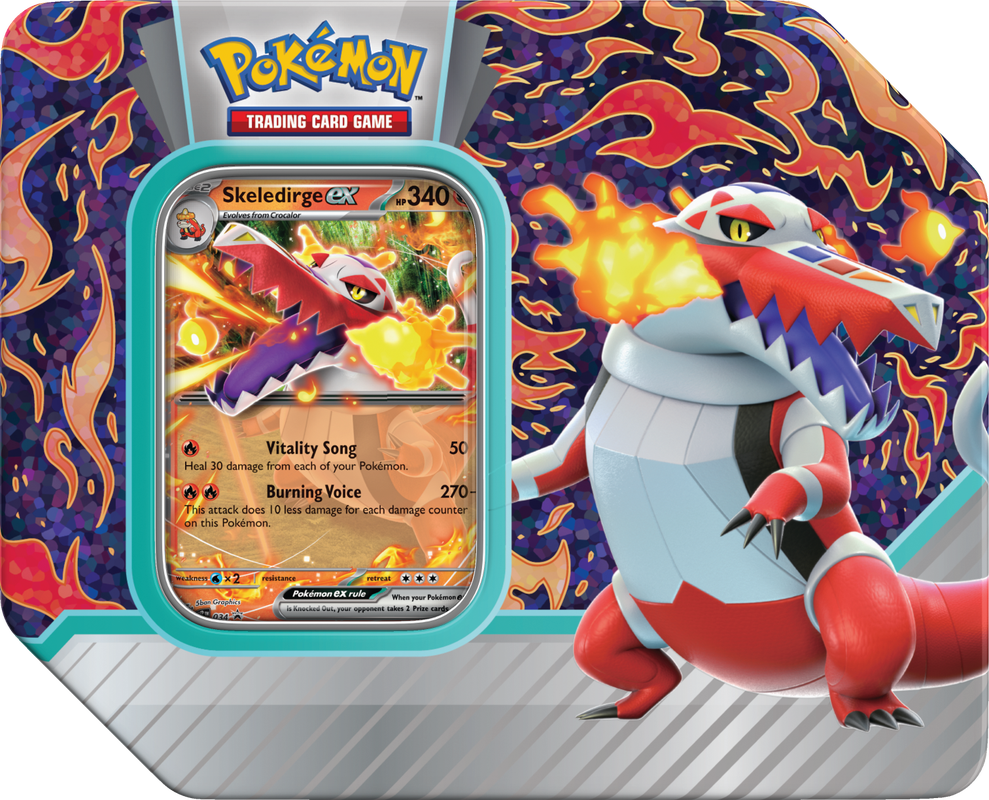 Pokemon TCG: Paldea Partners Tin - Skeledirge