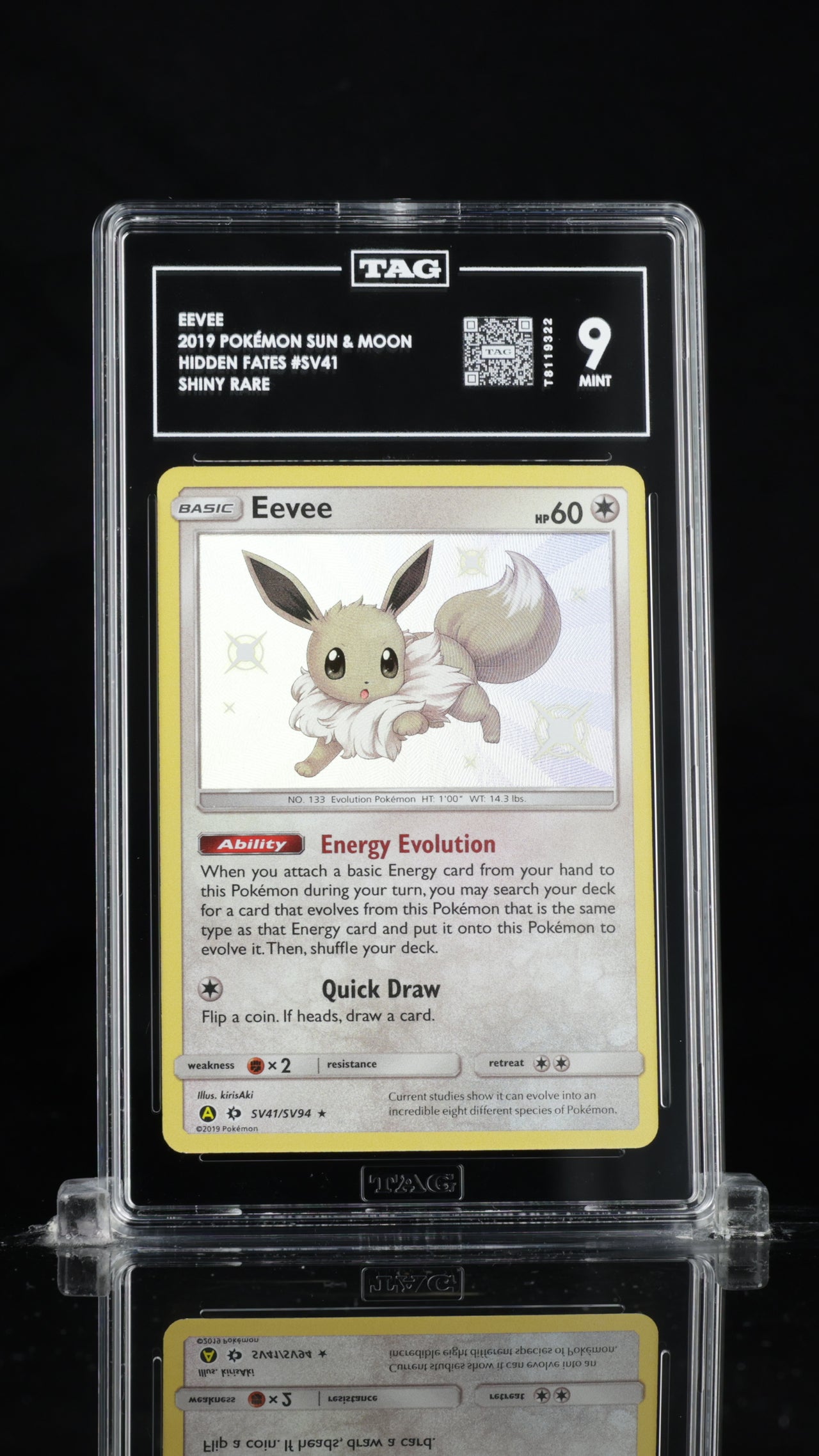 TAG 9 Eevee (SV41/SV94) [Sun & Moon: Hidden Fates - Shiny Vault]