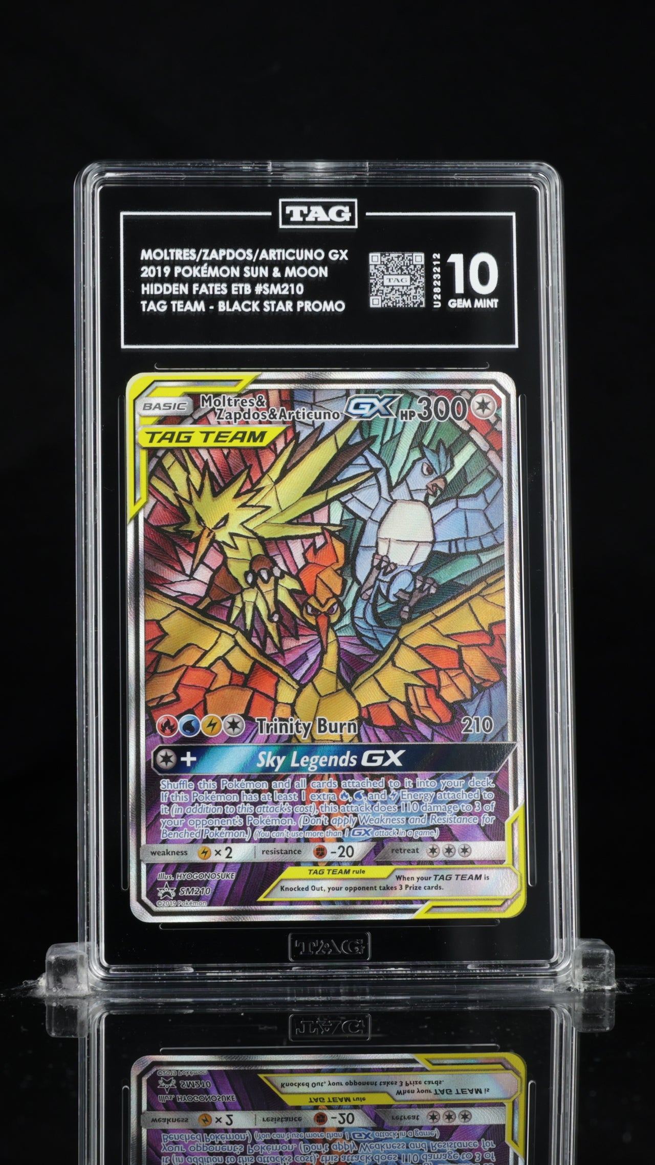 TAG 10 Moltres & Zapdos & Articuno GX (SM210) [Sun & Moon: Black Star Promos]