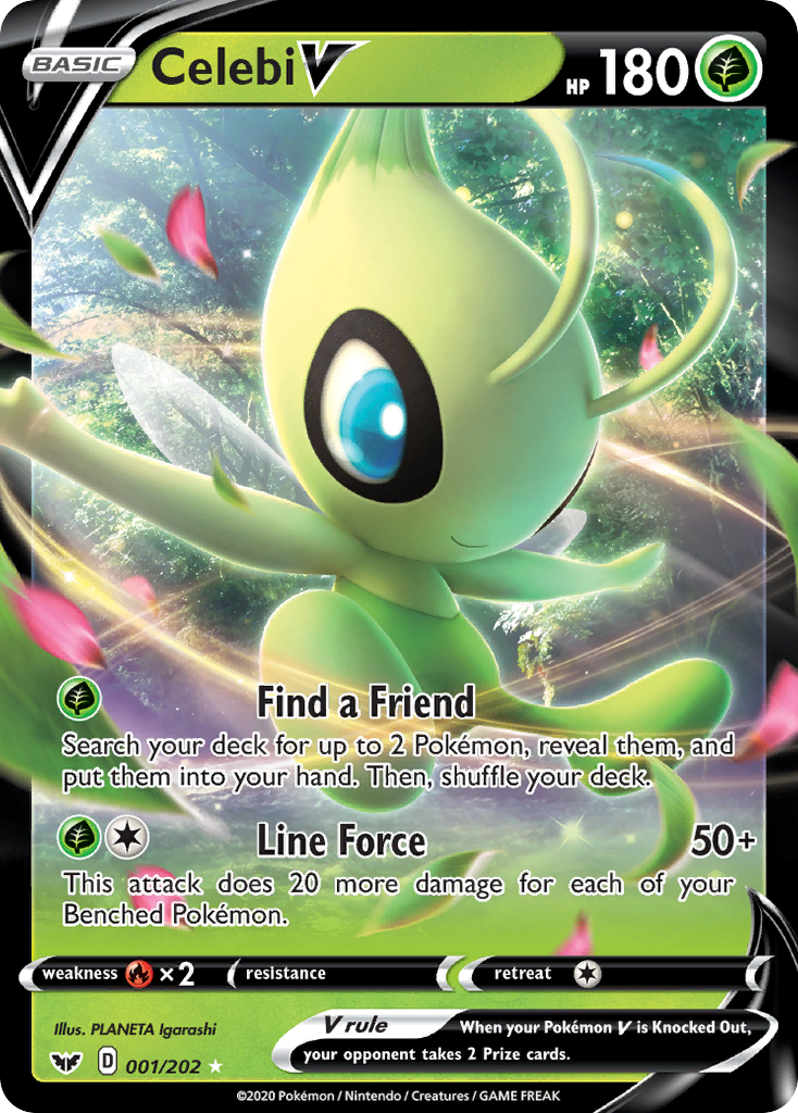 Celebi V (001/202) [Sword & Shield: Base Set] | Infinity Cards & Collectibles