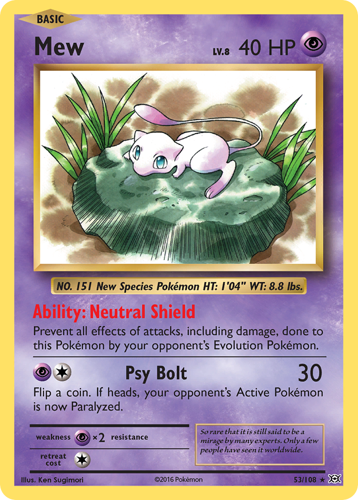 Mew (53/108) [XY: Evolutions] | Infinity Cards & Collectibles