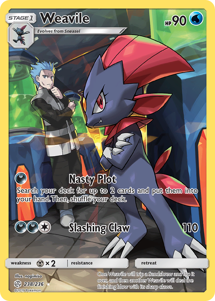 Weavile (238/236) [Sun & Moon: Cosmic Eclipse] | Infinity Cards & Collectibles