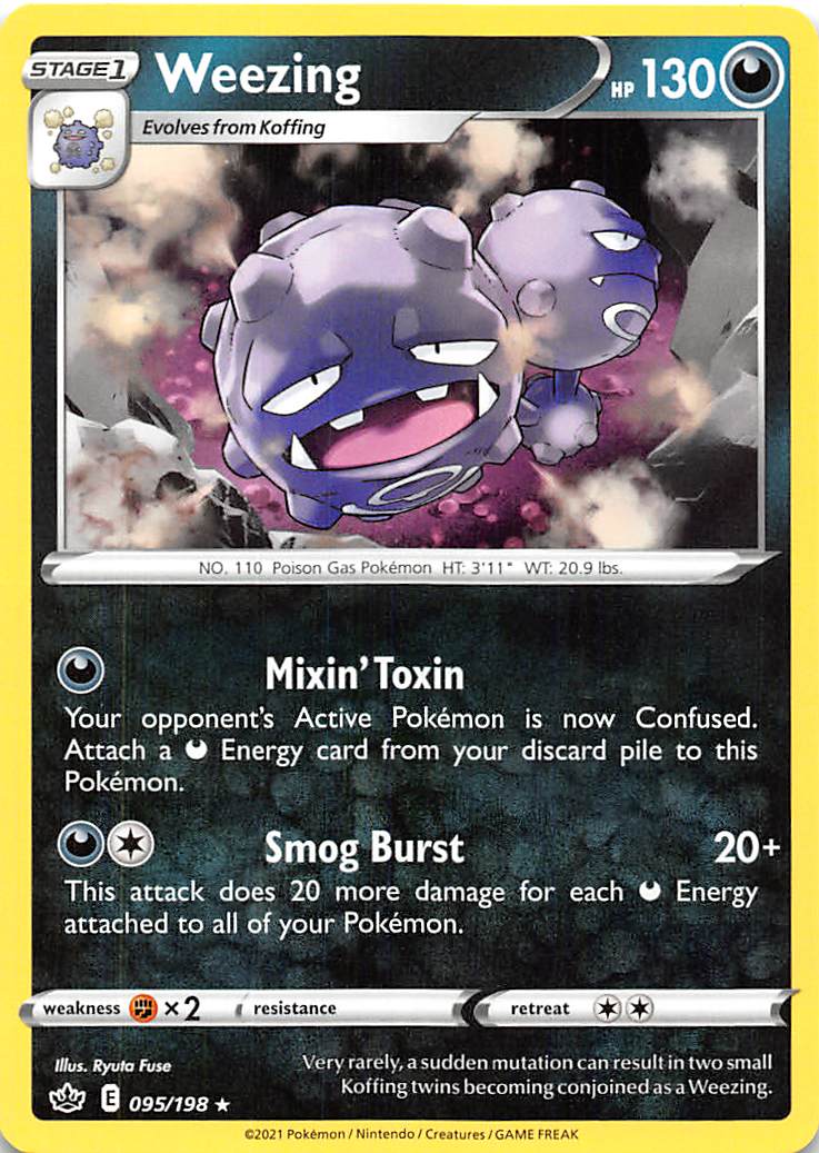 Weezing (095/198) [Sword & Shield: Chilling Reign] | Infinity Cards & Collectibles