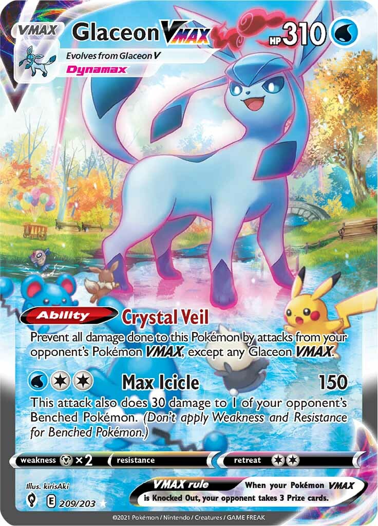 Glaceon VMAX (209/203) [Sword & Shield: Evolving Skies] | Infinity Cards & Collectibles