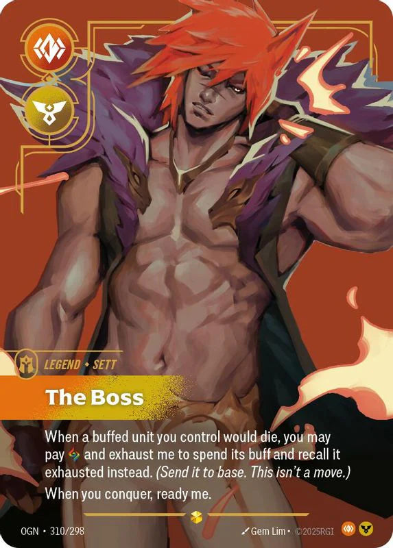 Riftbound - Sett - The Boss - 310/298 - Overnumbered | Infinity Cards & Collectibles
