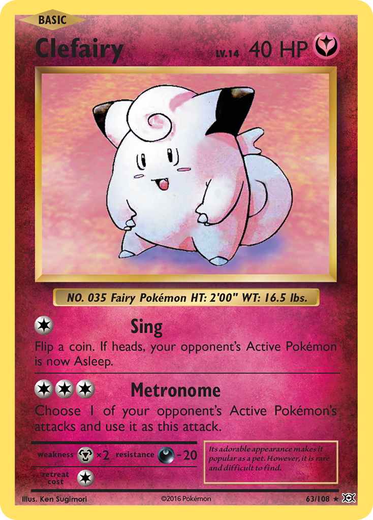 Clefairy (63/108) [XY: Evolutions] | Infinity Cards & Collectibles