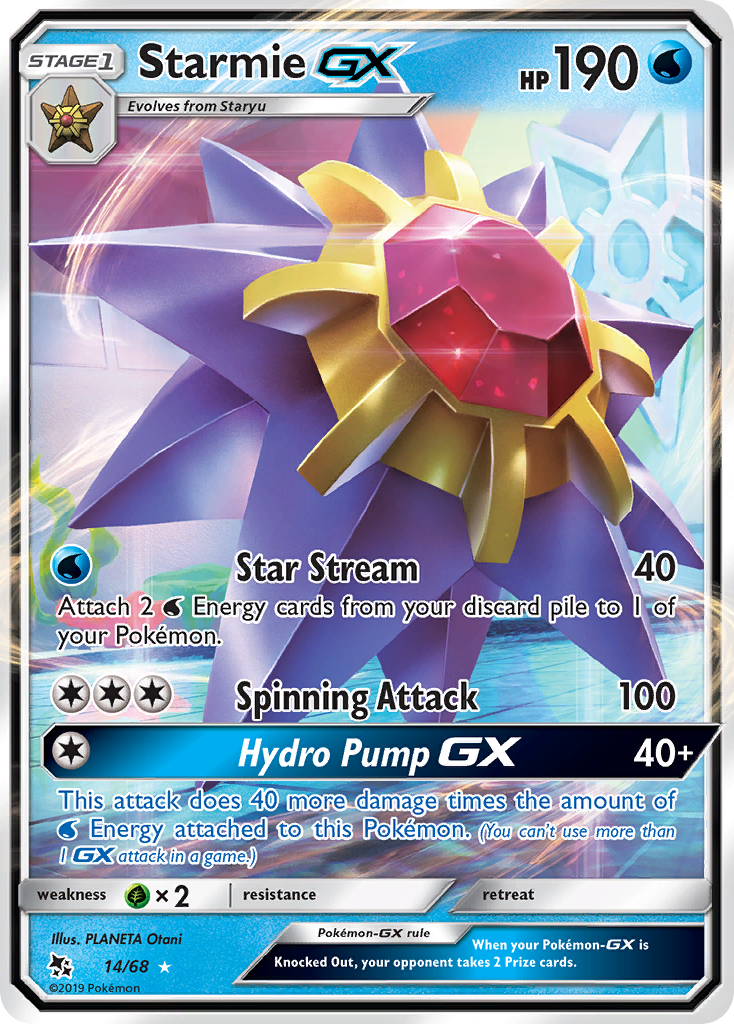 Starmie GX (14/68) [Sun & Moon: Hidden Fates] | Infinity Cards & Collectibles